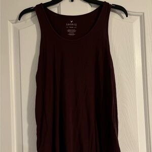 Women's Burgundy Tank Top